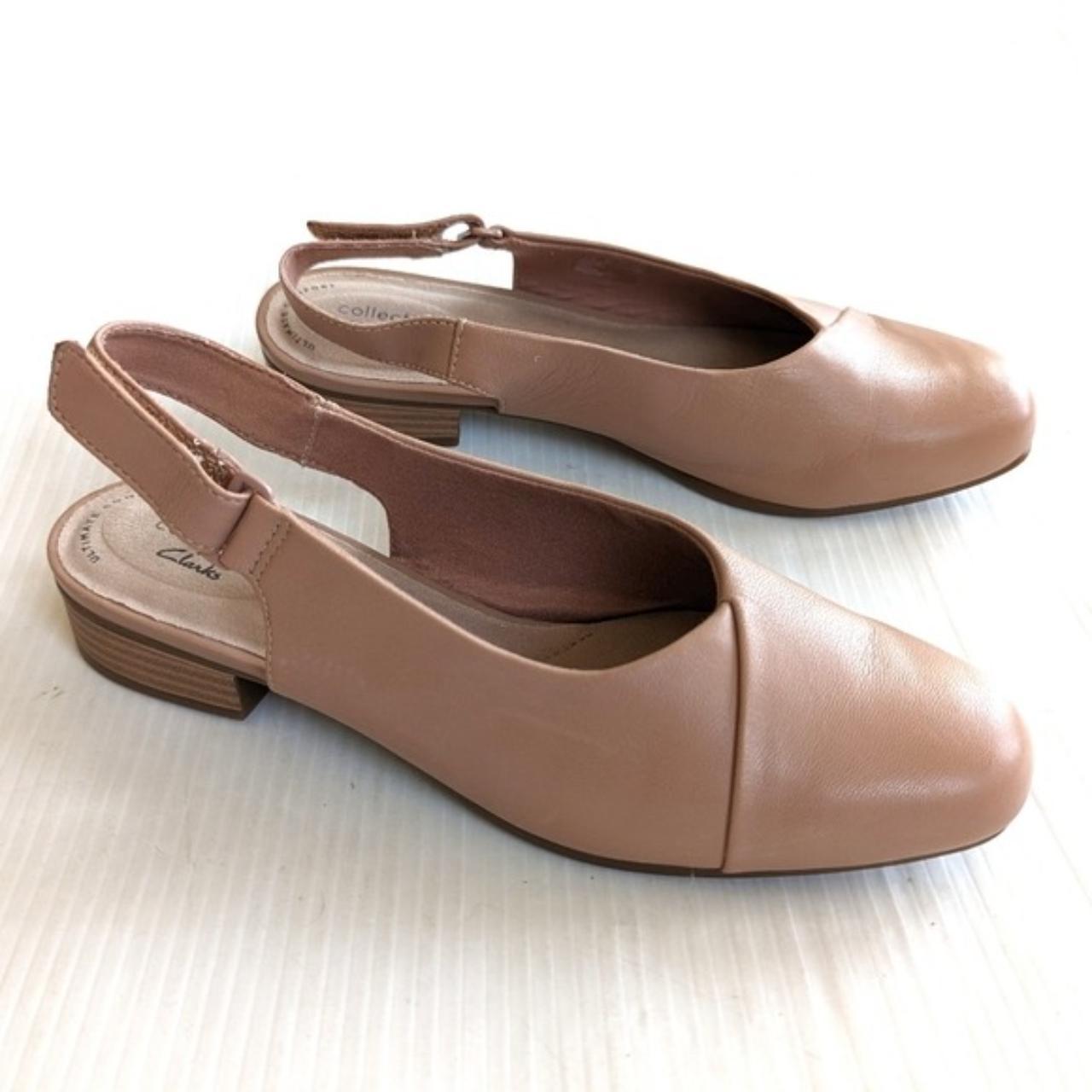 Clarks store tan flats