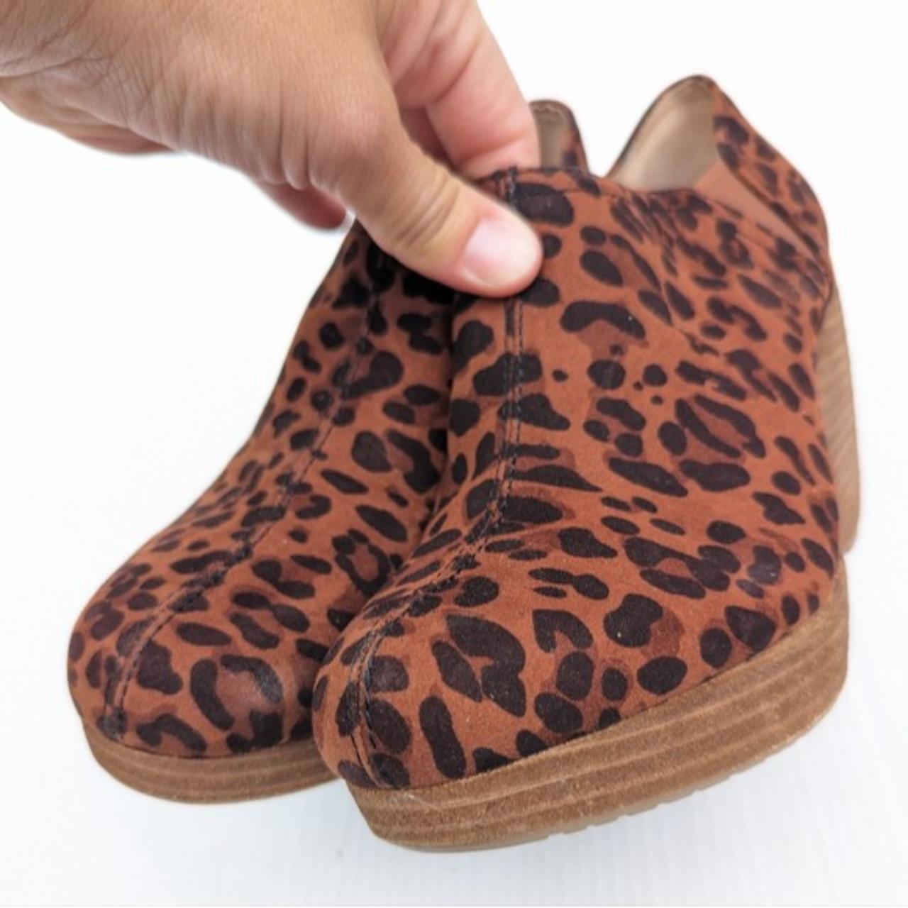 dr scholl's leopard wedge