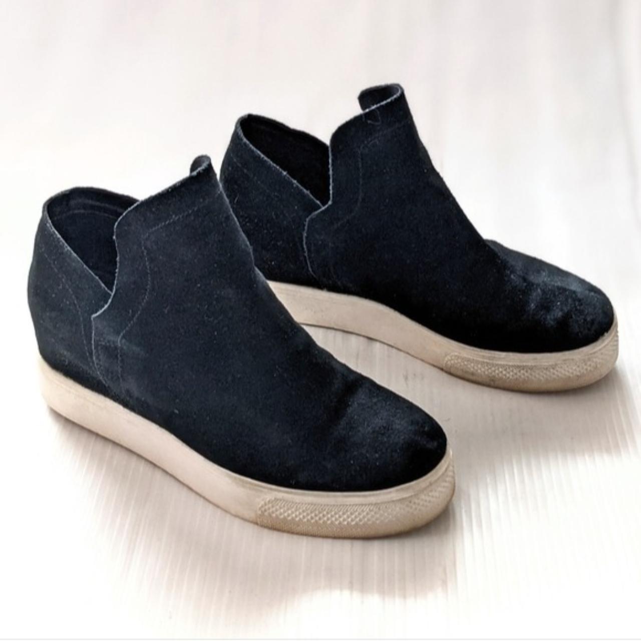 Steve madden suede wedge clearance sneakers