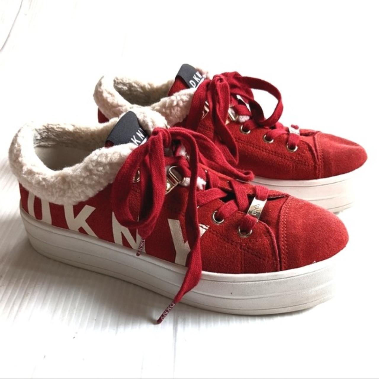 Dkny red sneakers online