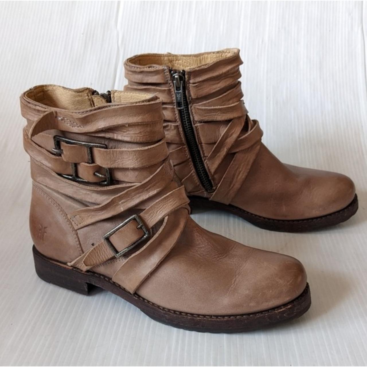 Frye leather ankle boots fashion