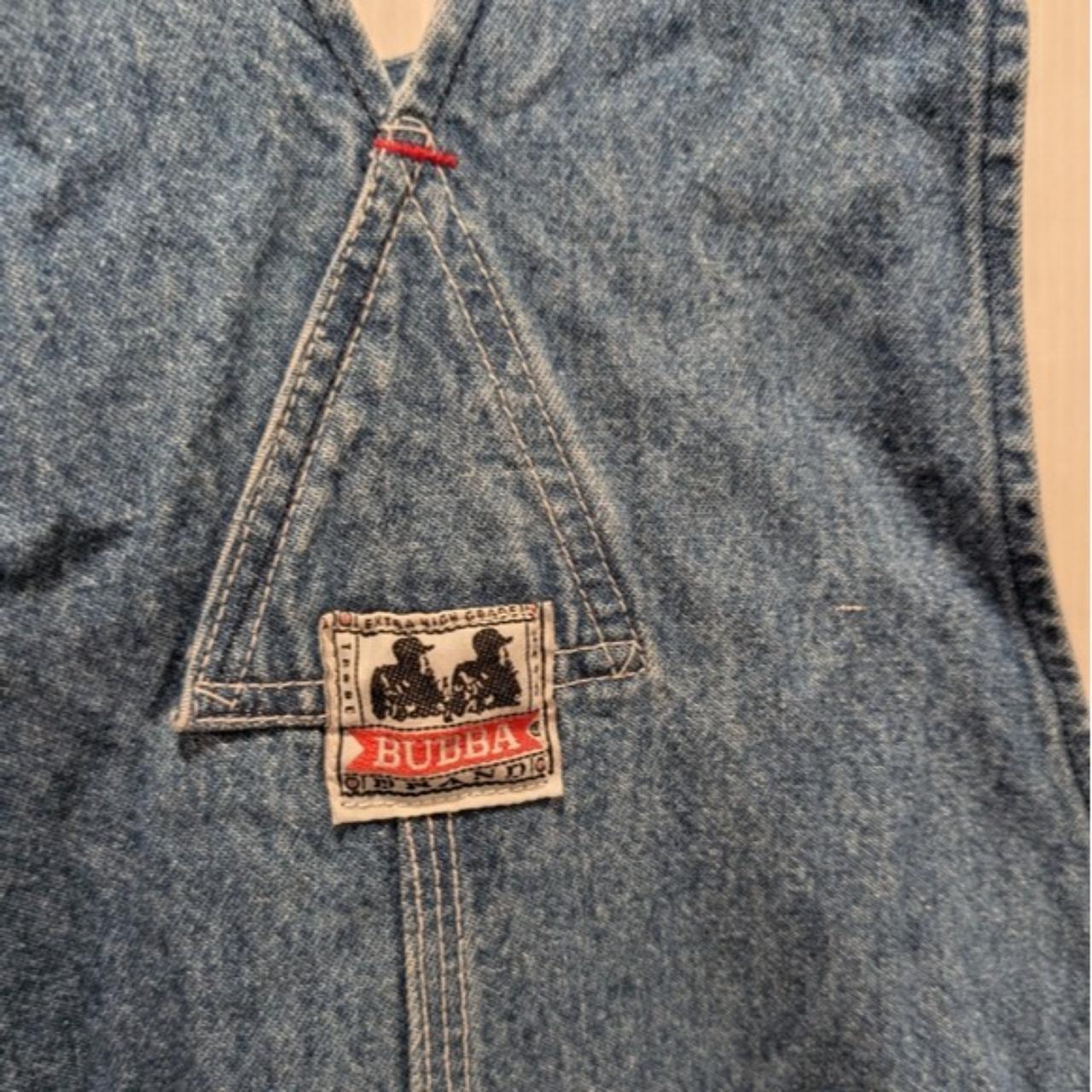 BUBBA Brand Vintage bib overalls blue denim | Depop