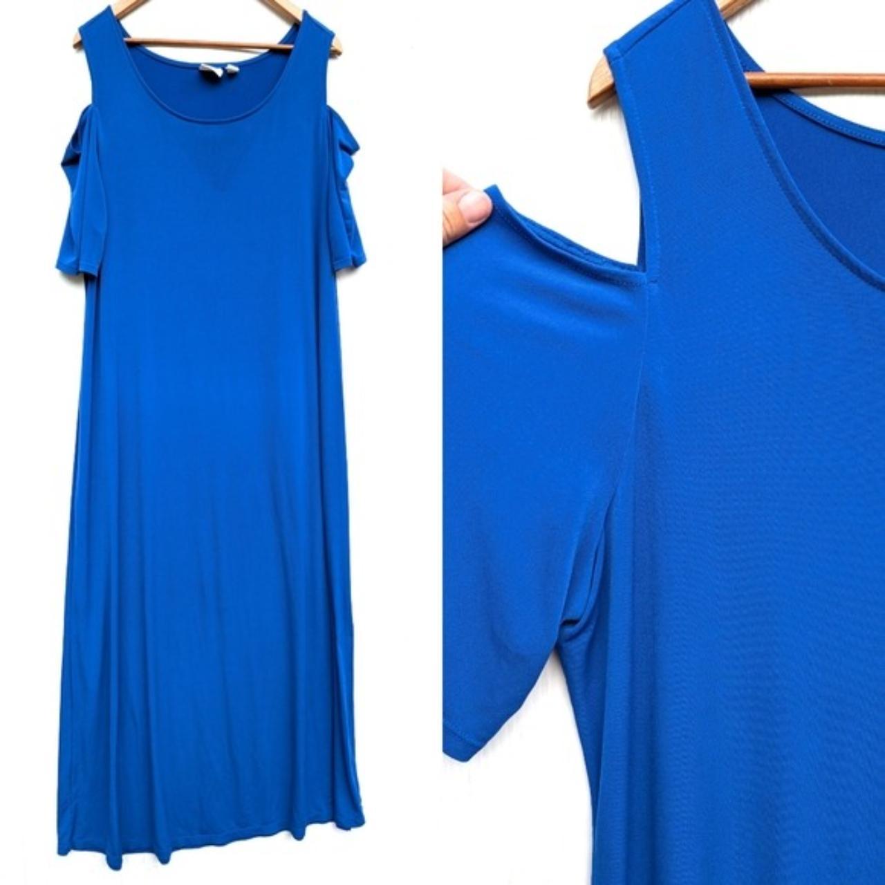 CHICO'S women's cold shoulder royal blue formal Depop