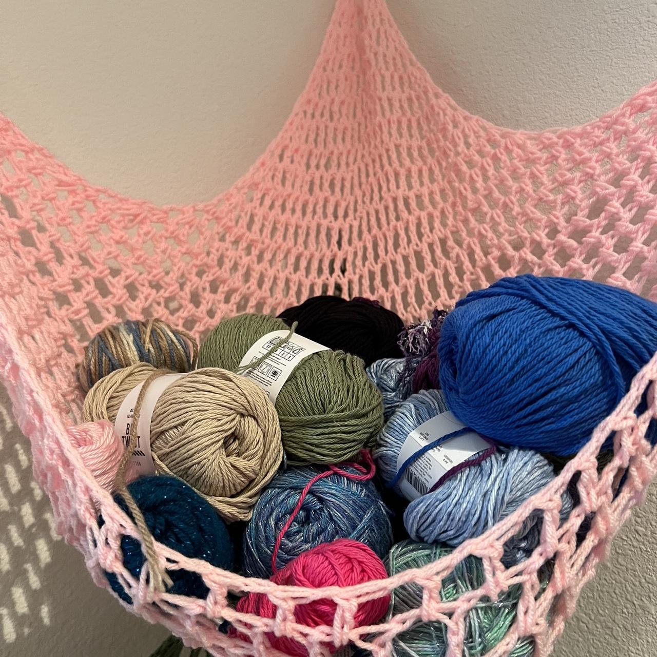 crochet hammock for yarn, plushies, & more can be - Depop