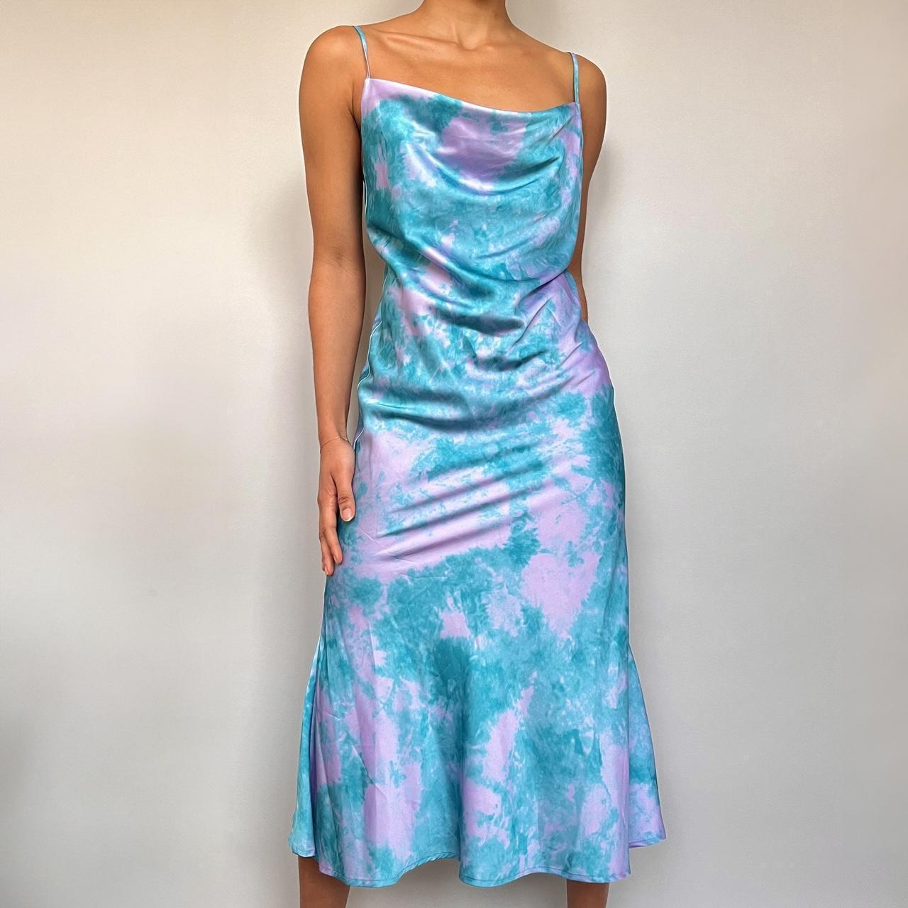 REVOLVE privacy please beautiful satin cowl mini... | Depop