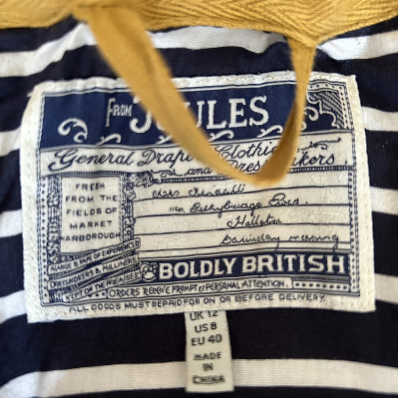 Joules mustard quilted jacket, size 12... Depop