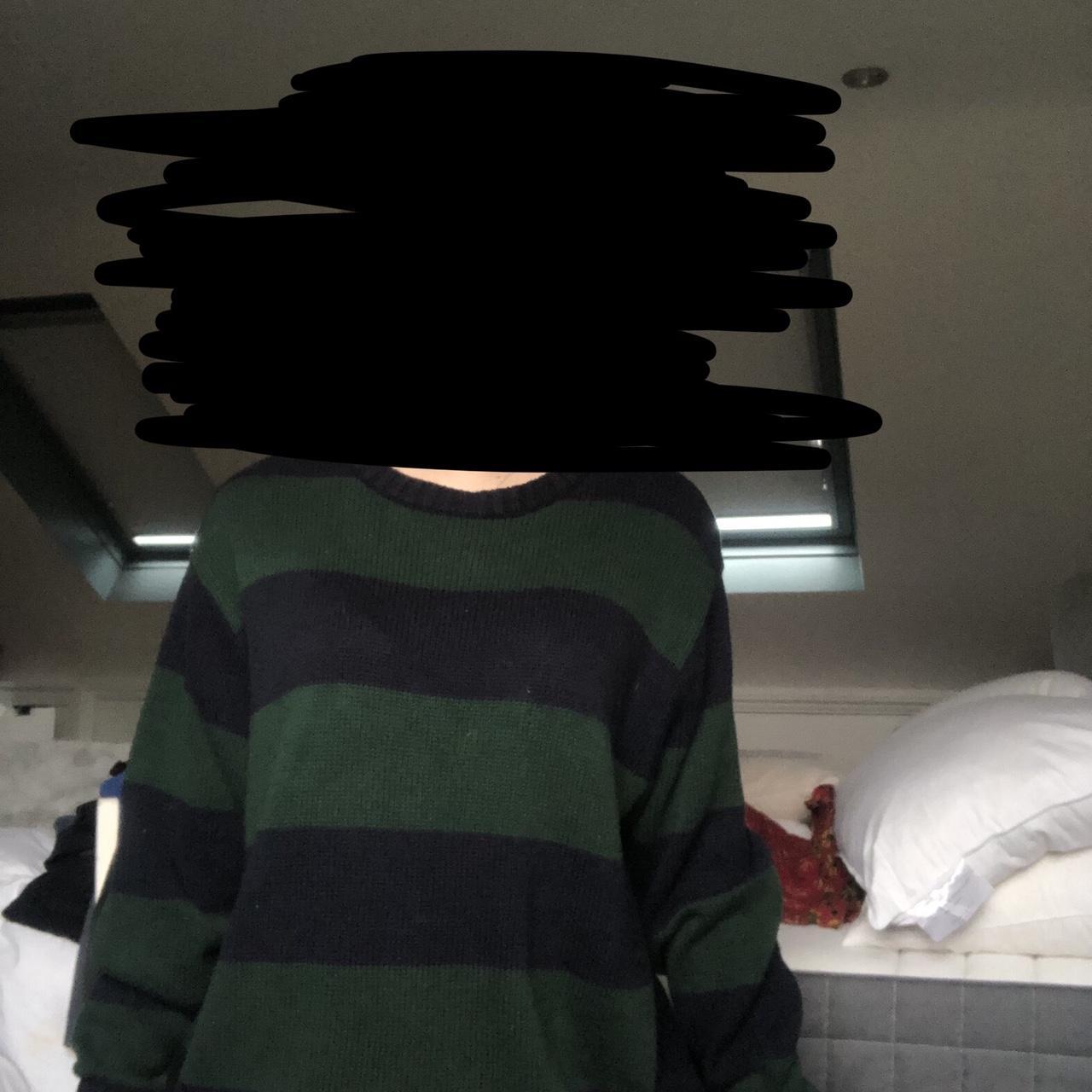 Brandy Melville Women's Blue and Green Jumper Depop