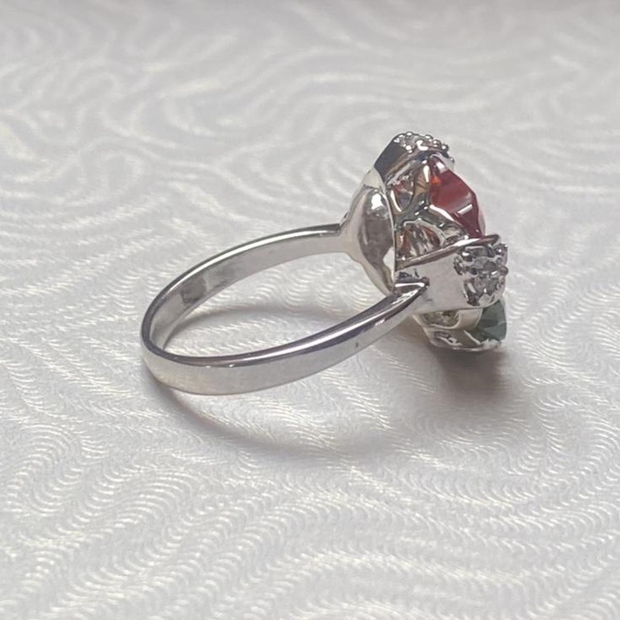 Women's Ring - Multi/Silver – 4 leaf clover multi… - image 3