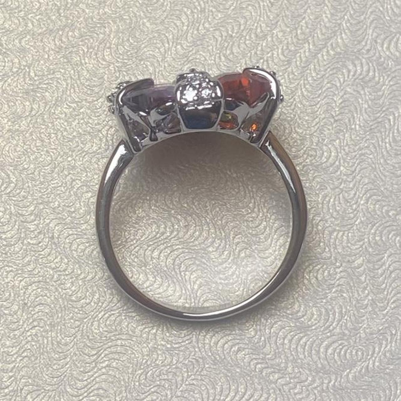 Women's Ring - Multi/Silver – 4 leaf clover multi… - image 4