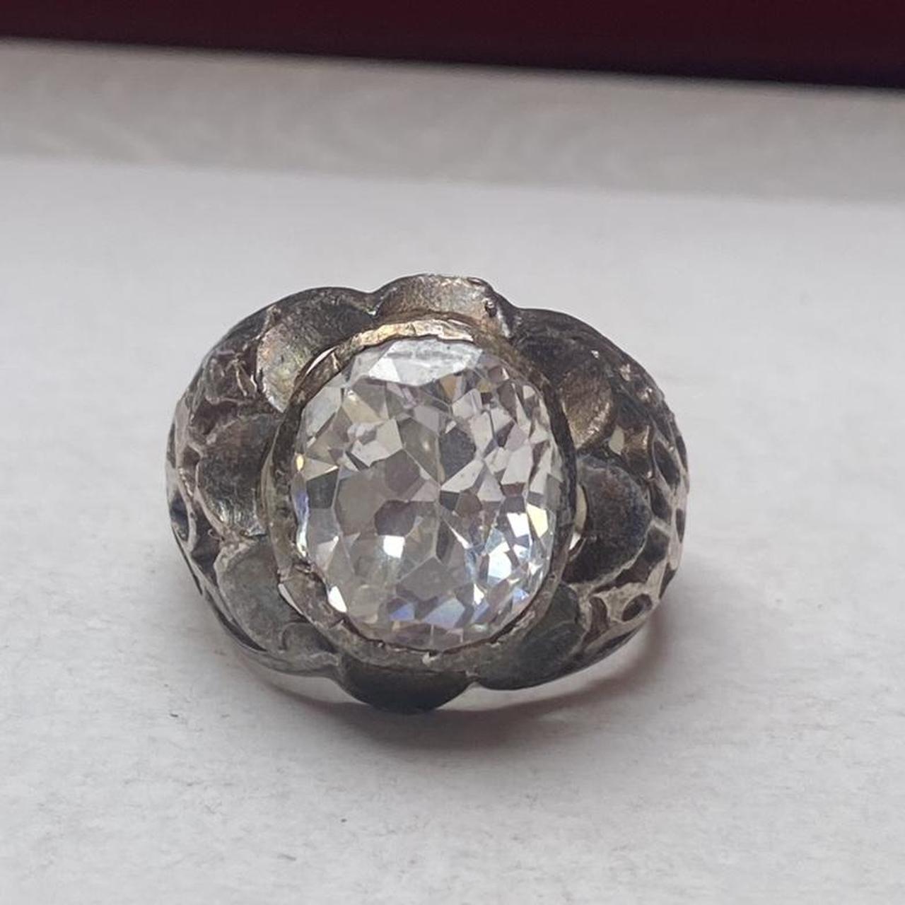 Women's Ring - Silver – unique statement ring wit… - image 1