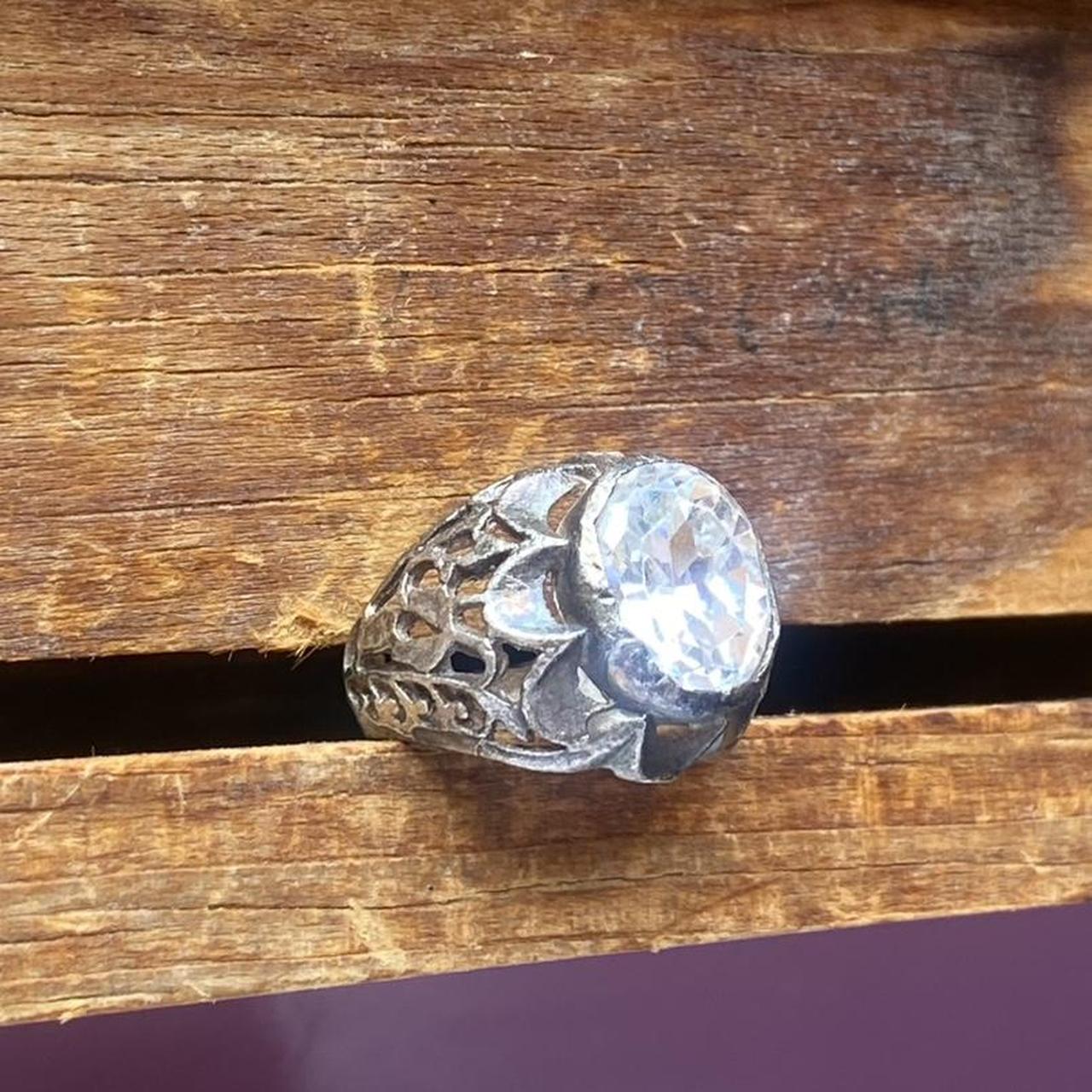 Women's Ring - Silver – unique statement ring wit… - image 7