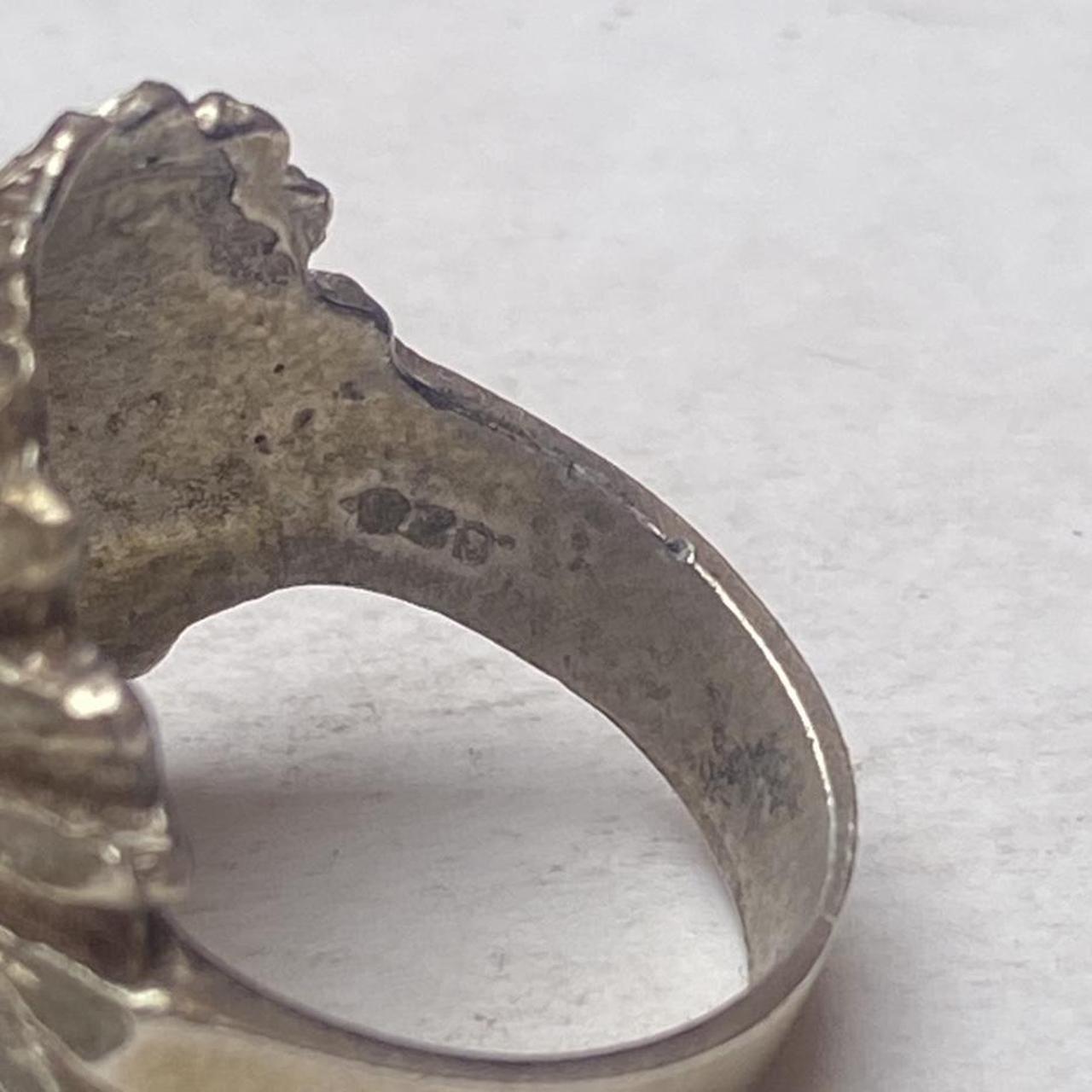 Women's Ring - Silver – unique statement ring wit… - image 3