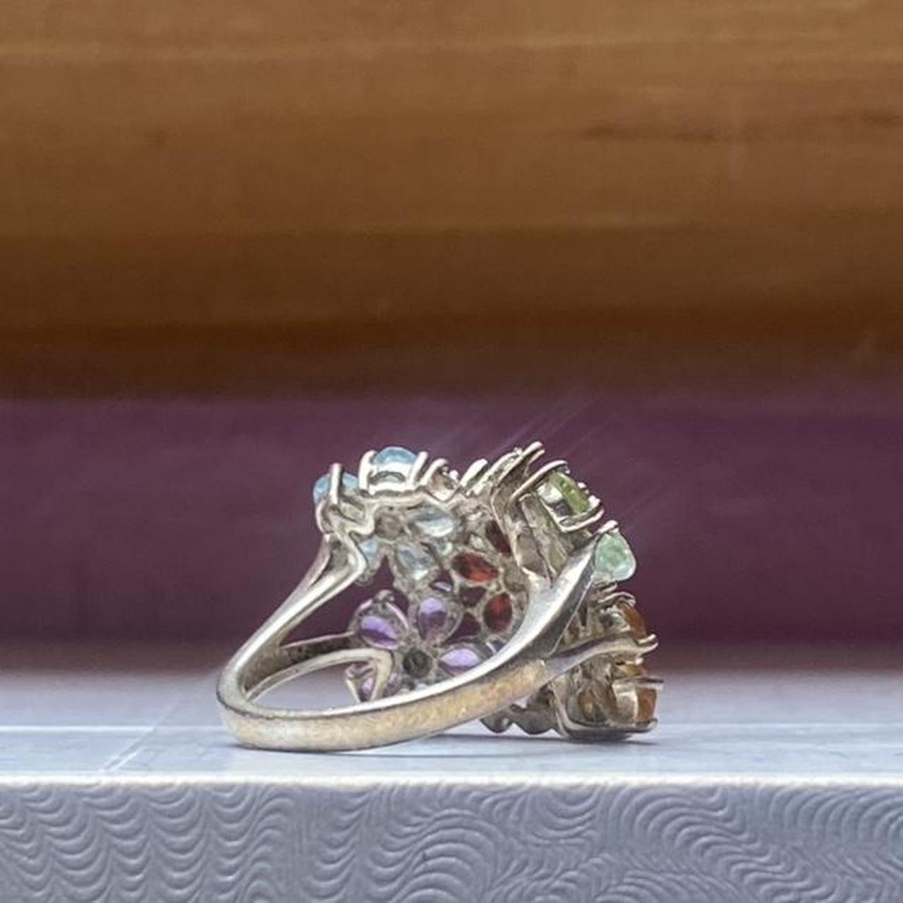 Women's Ring - Multi/Silver – This silver ring is… - image 3
