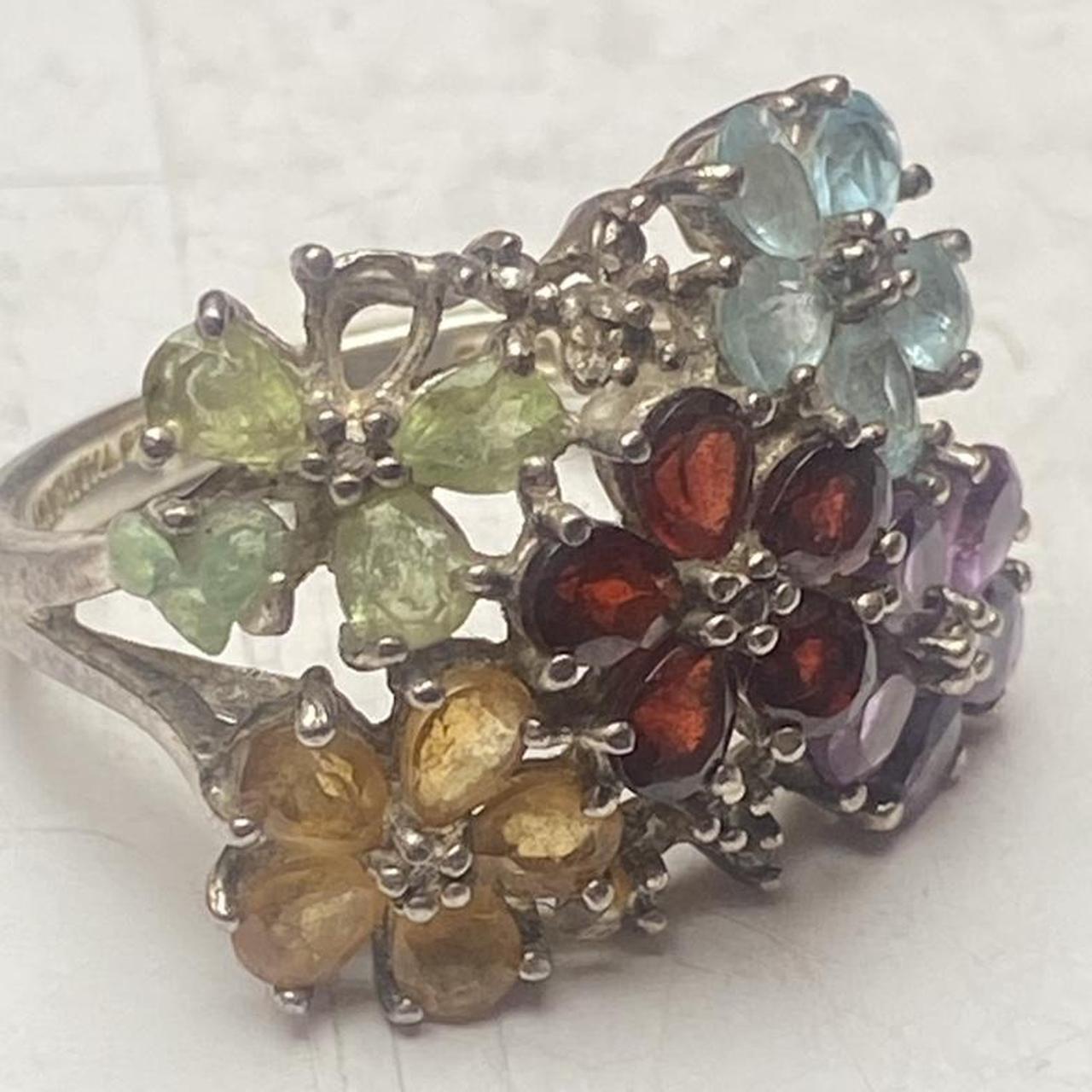 Women's Ring - Multi/Silver – This silver ring is… - image 7