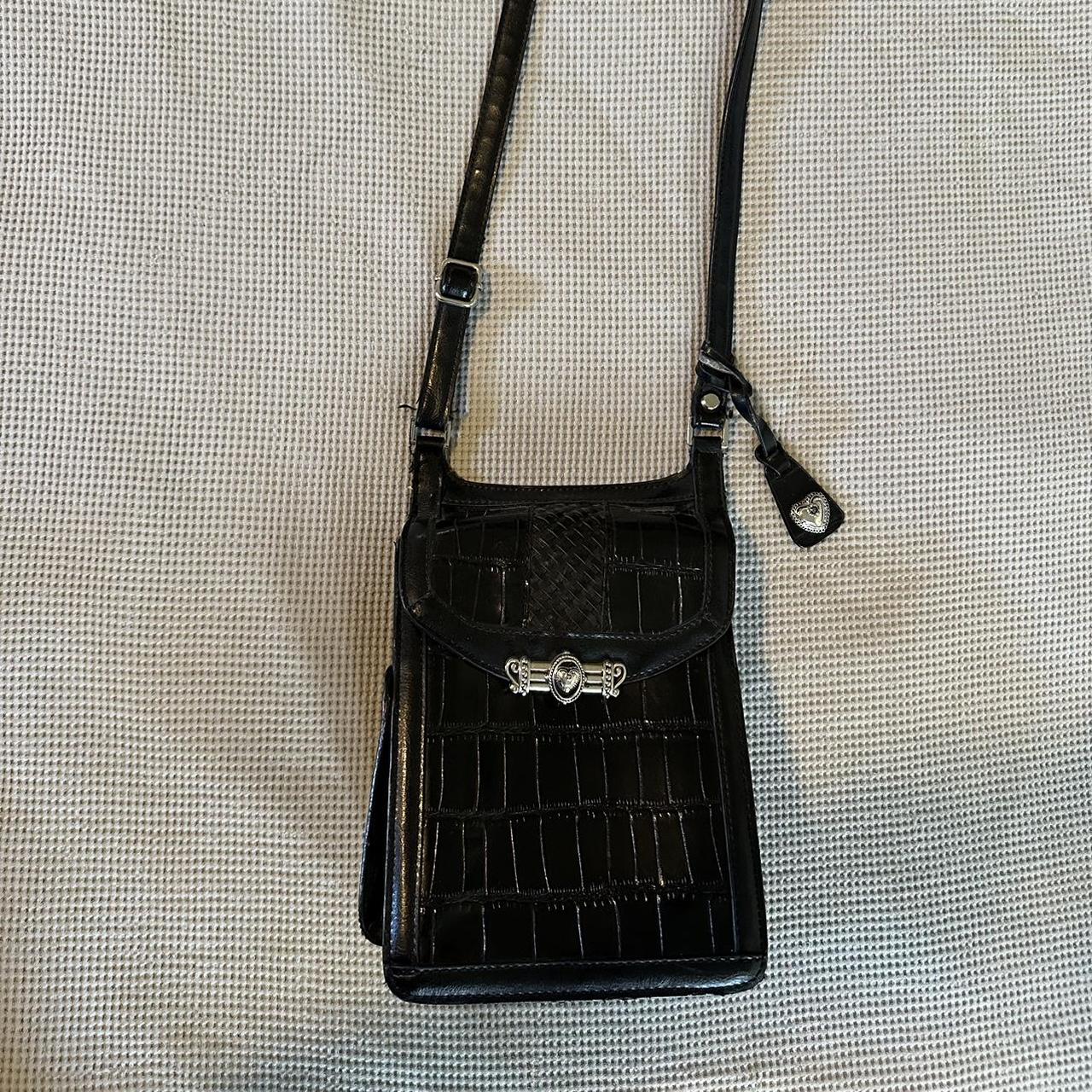 Vintage handbag, selling black faux gator