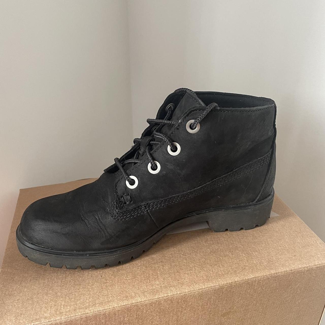 timberland black walking boots