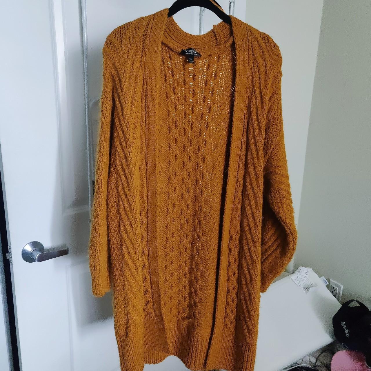 Topshop mustard clearance cardigan