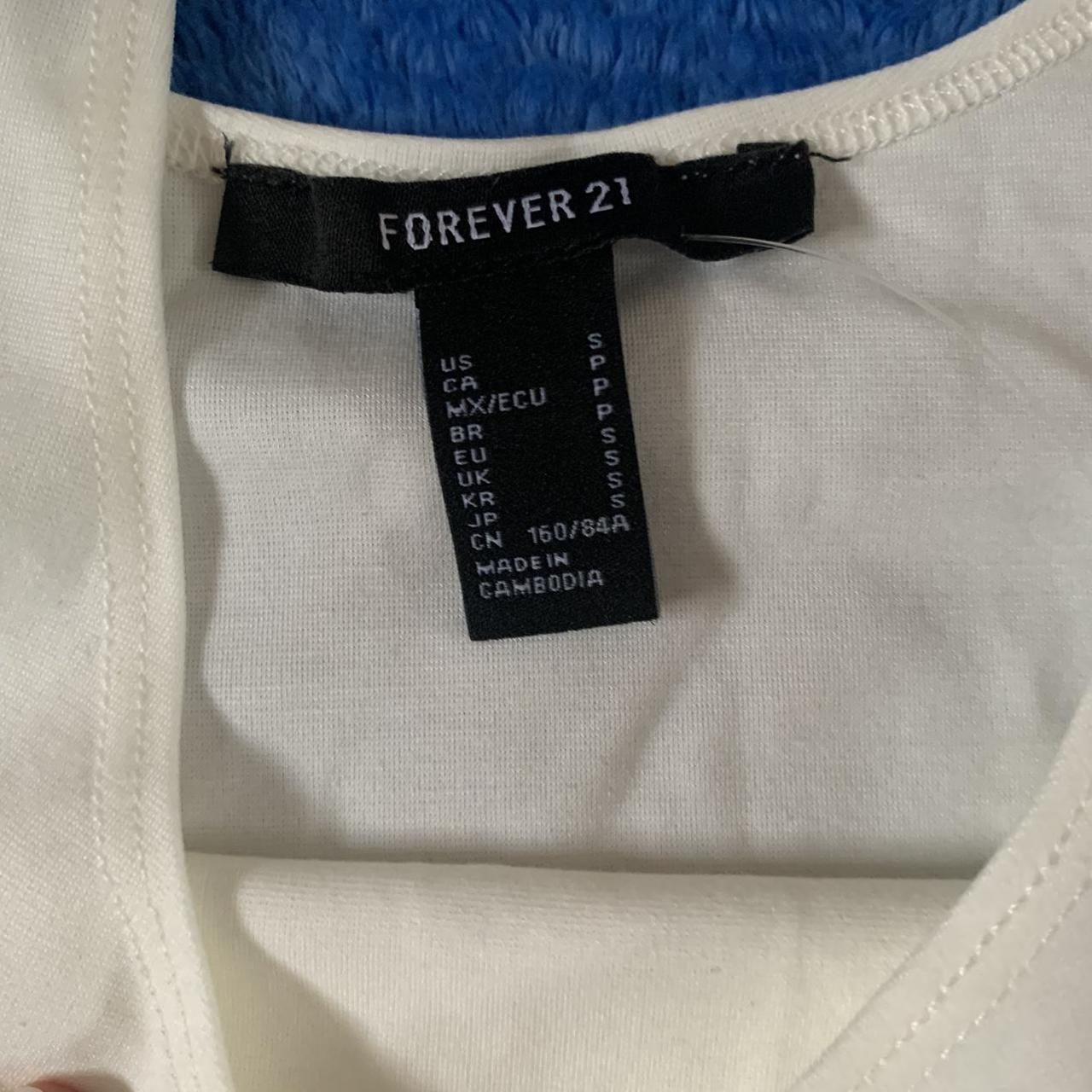 Forever 21 Women's White Bodysuit | Depop