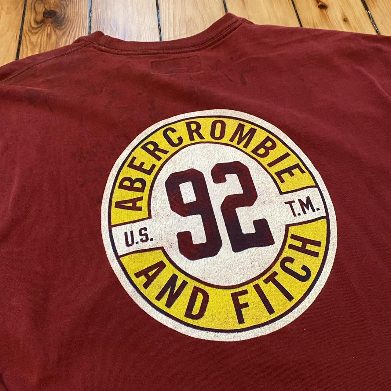 Abercrombie & Fitch Men's T-shirt - Red/Burgundy … - image 1