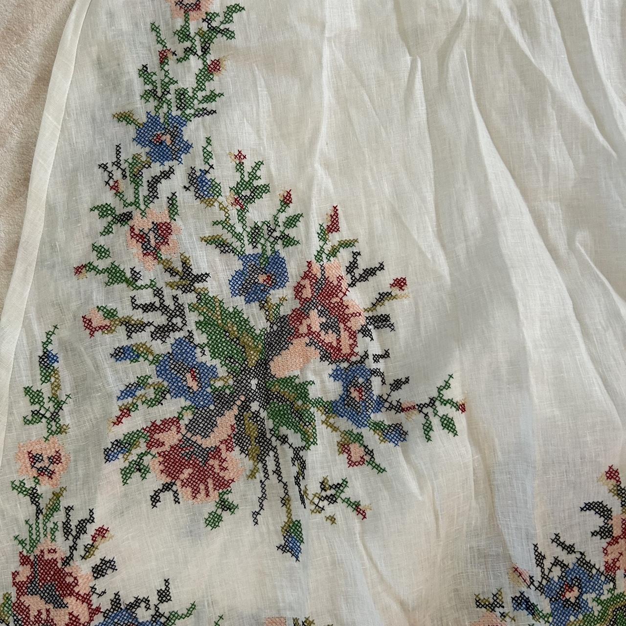 Zimmermann Juliette crossstitch embroider linen... Depop