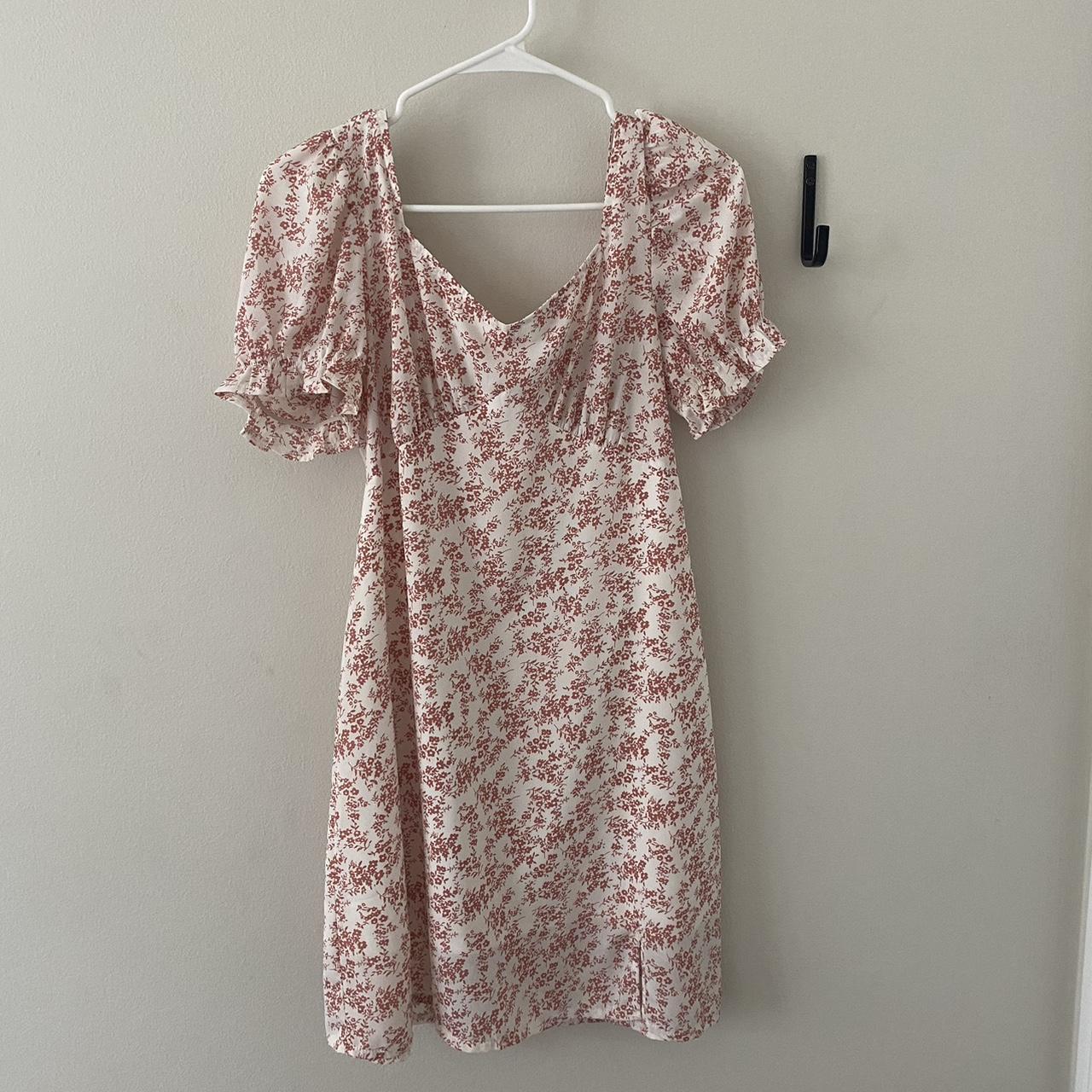 Women's White and Pink Dress | Depop