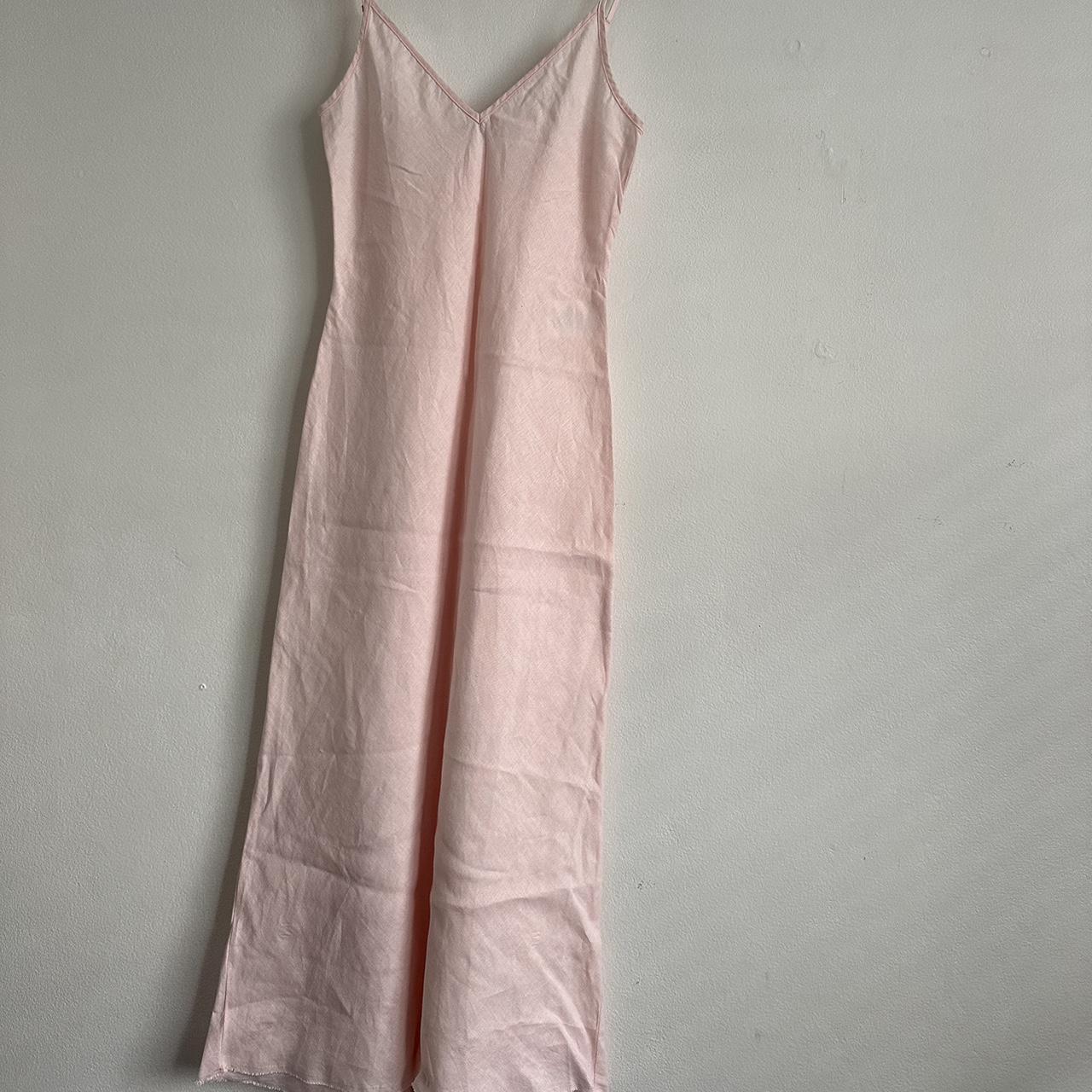 Venroy linen slip dress. Size small. Worn once & in... - Depop