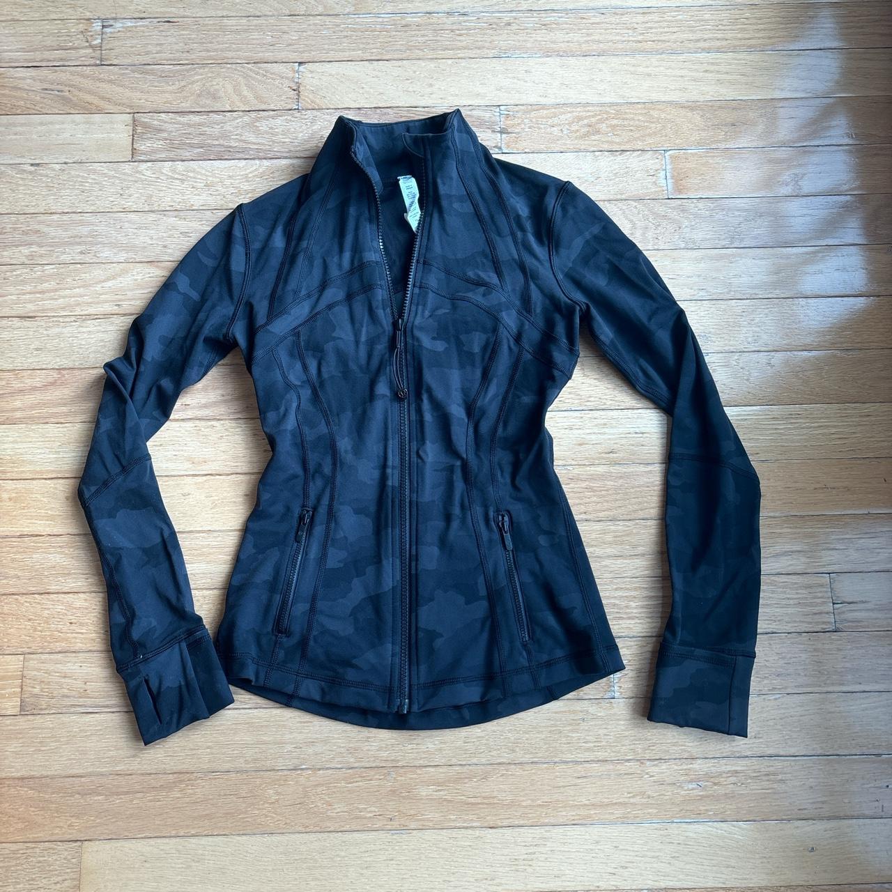 Black lululemon define jacket size 4 worn once #lulu... - Depop