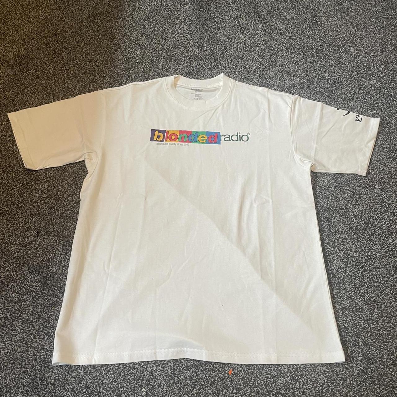 Frank Ocean Blonded Radio Tee White Depop