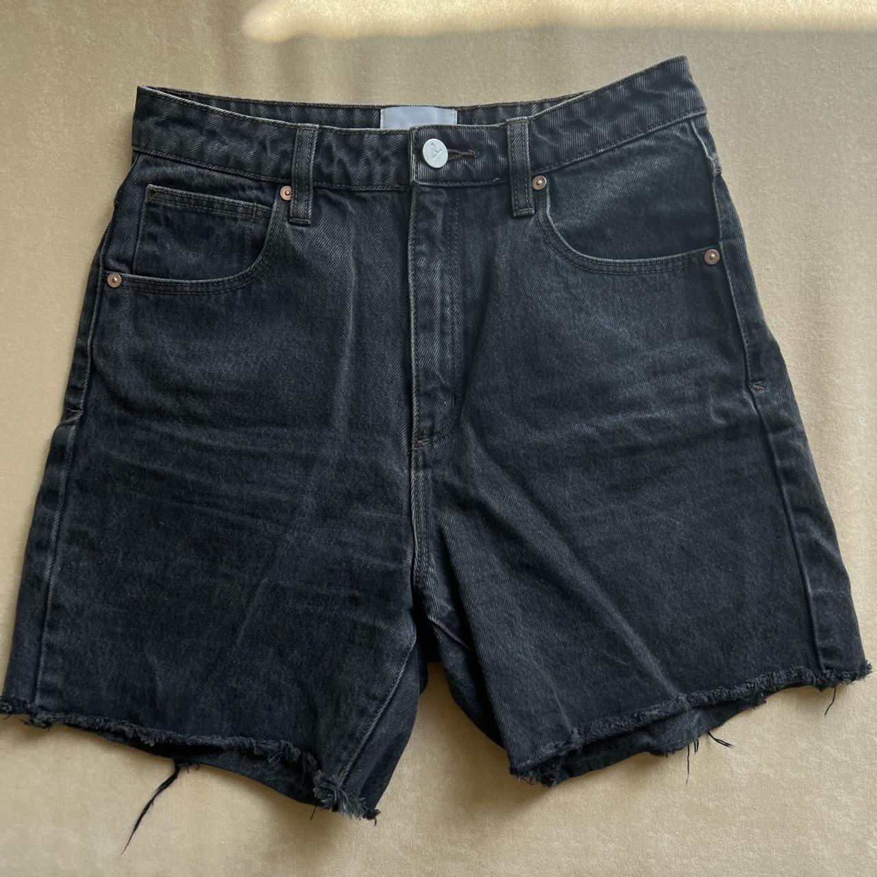 Abrand Claudia Cut Off Denim Short High Waist Mid Depop