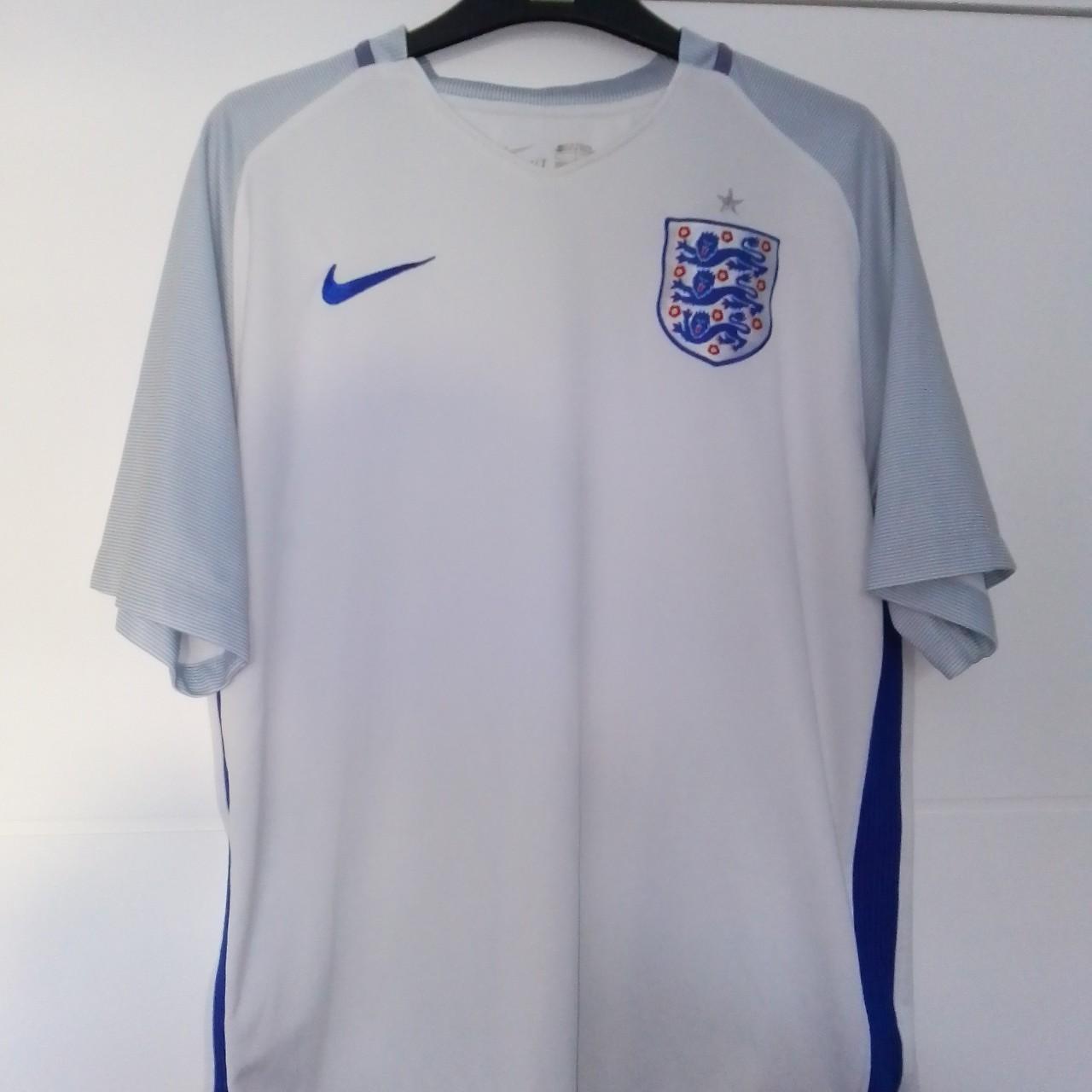 2016-2017 England Home Nike Football Shirt... - Depop