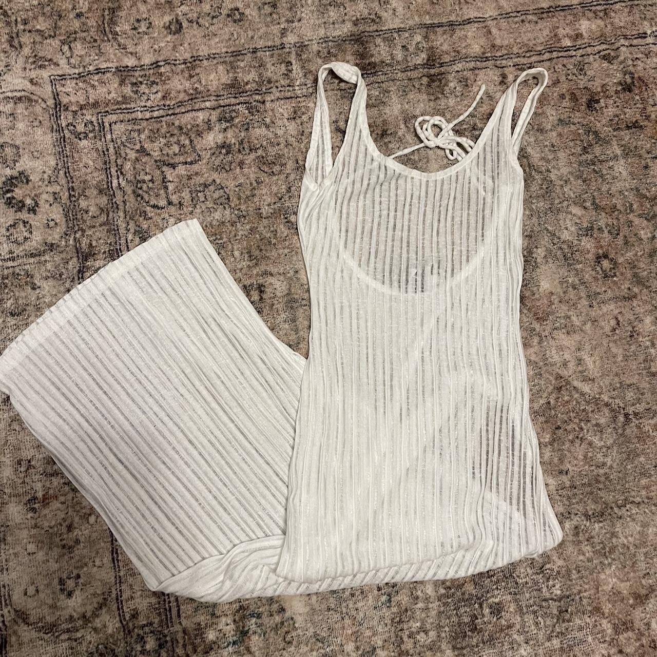 White knit princess polly beach coverup!! Worn... Depop