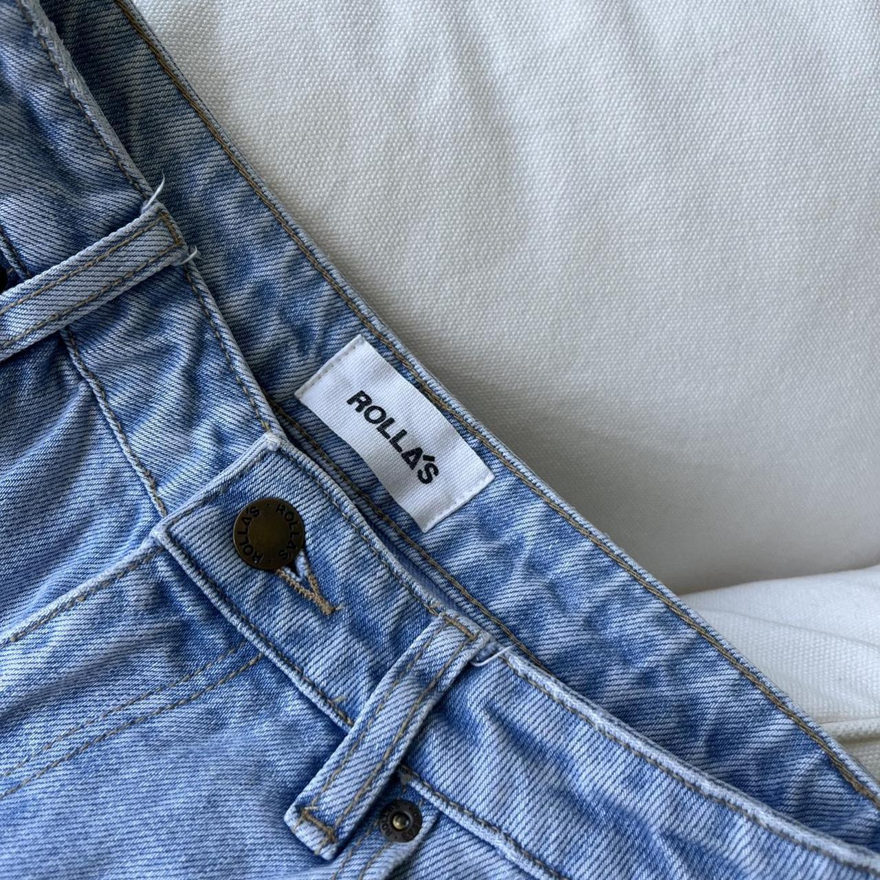 ROLLAS ‘High Rise Straight Original’ jeans Fabric... Depop