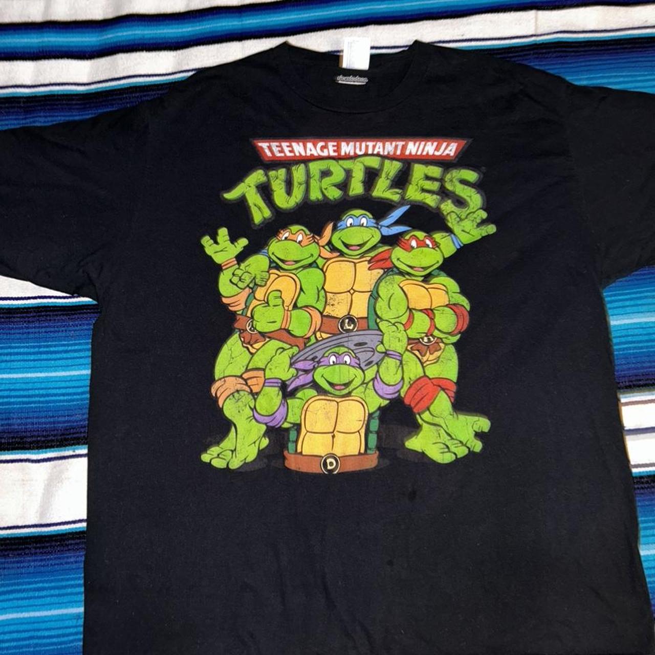 Vintage Black TMNT Teenage Mutant Ninja Turtles - Depop