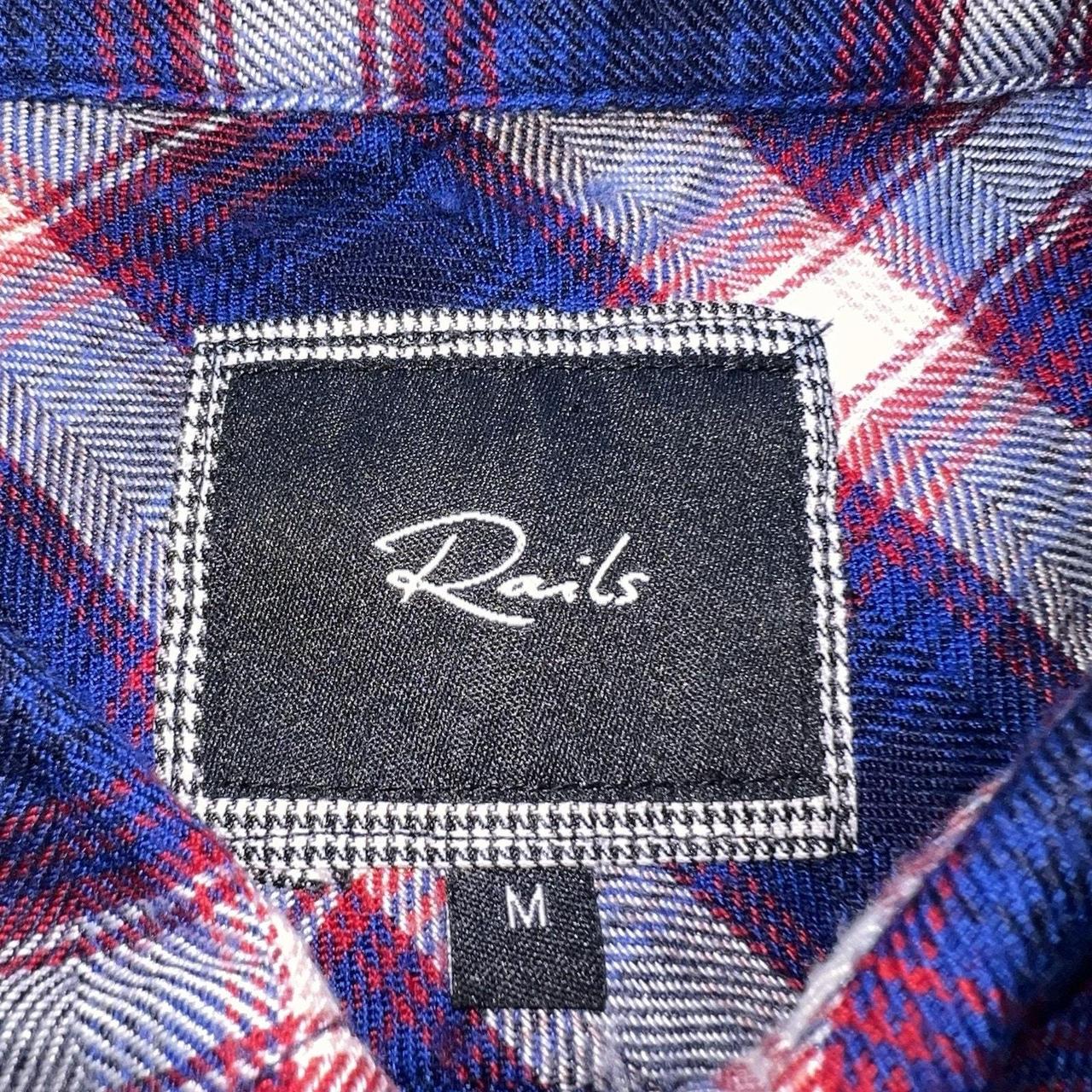 Rails Women's Blouse - Blue - M – Rails Flannel S… - image 3