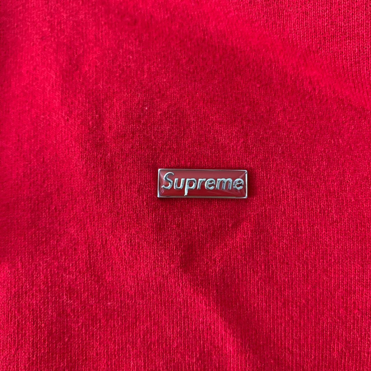 Supreme NY World Famous Red Hoodie (Good as new with - Depop