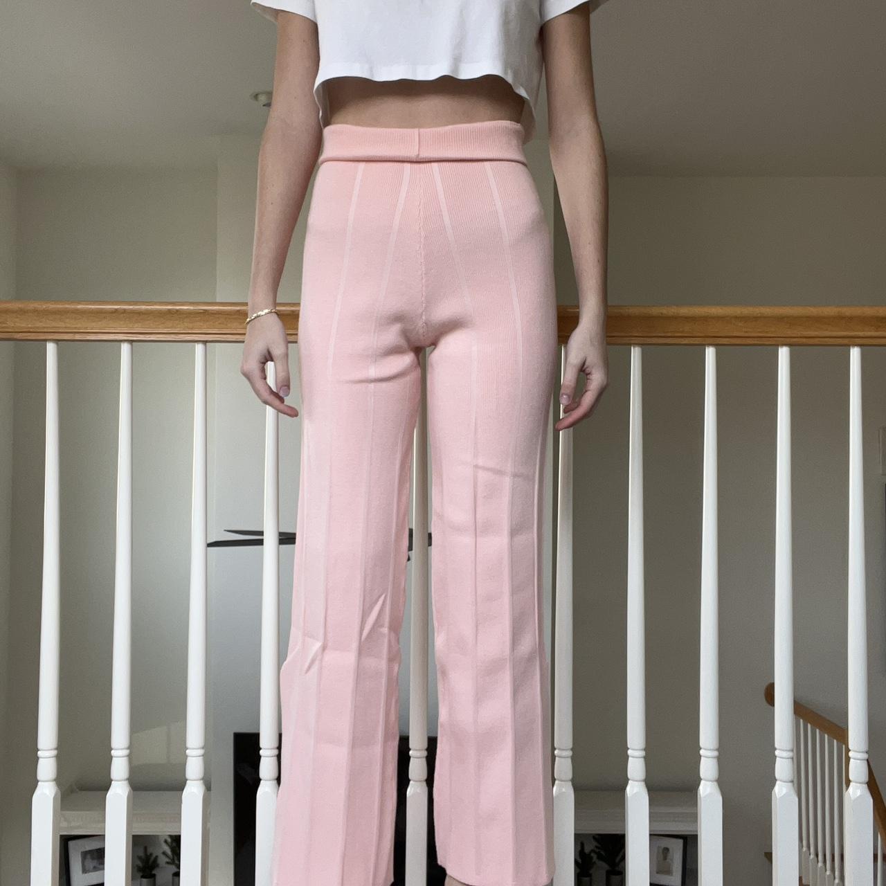 Light pink plus size cigarette pencil pants & trousers for women xxxxl to  xxxxxl.
