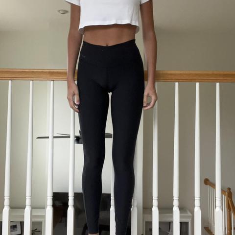 Black all black soft active leggings Size: - Depop