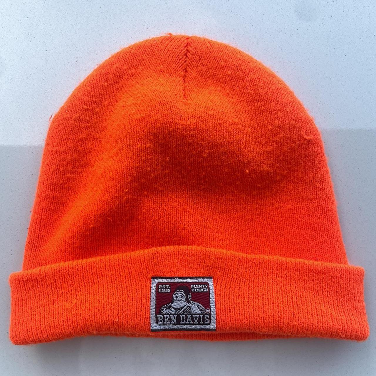 Supreme Ben Davis Beanie - Orange FW19 - Depop