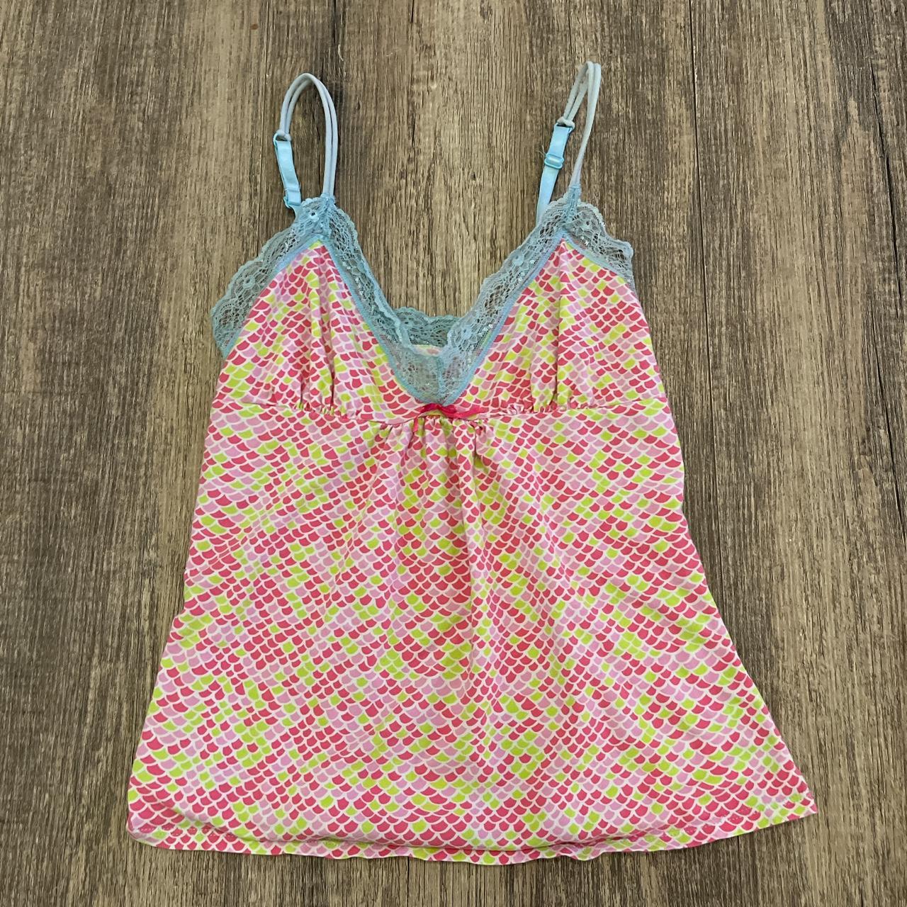 Cute adorable y2k mermaid themed cami top! Size... - Depop