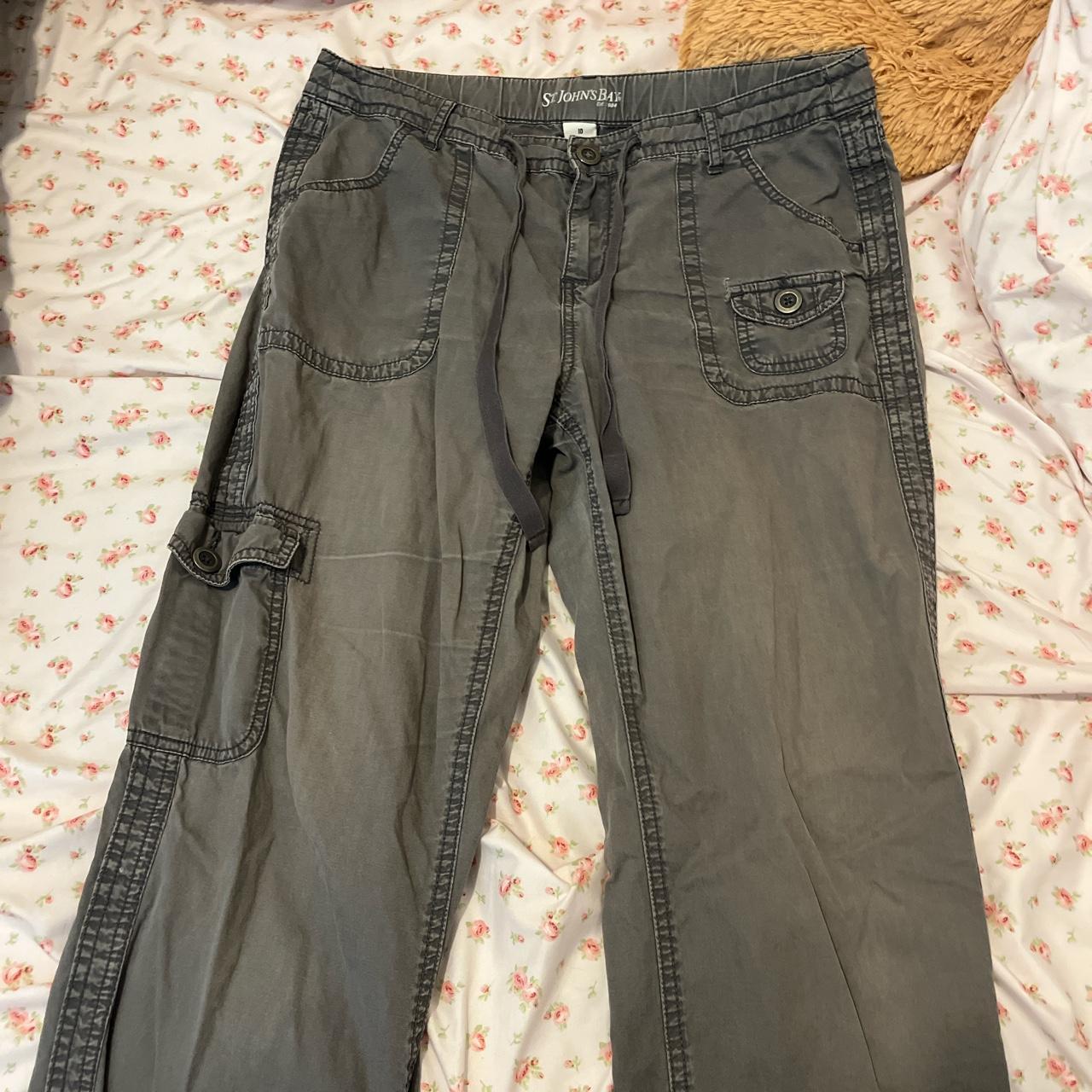 Gray cargo pants St. John bay Size... - Depop