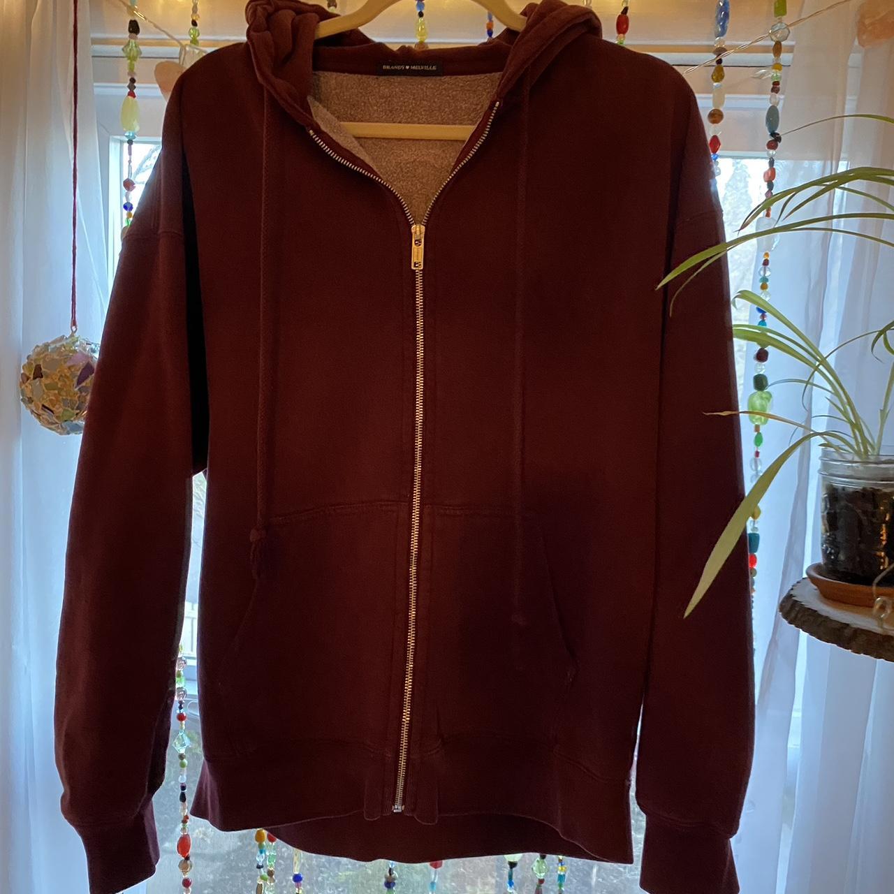 Brandy melville christy red oversized hoodie - Depop