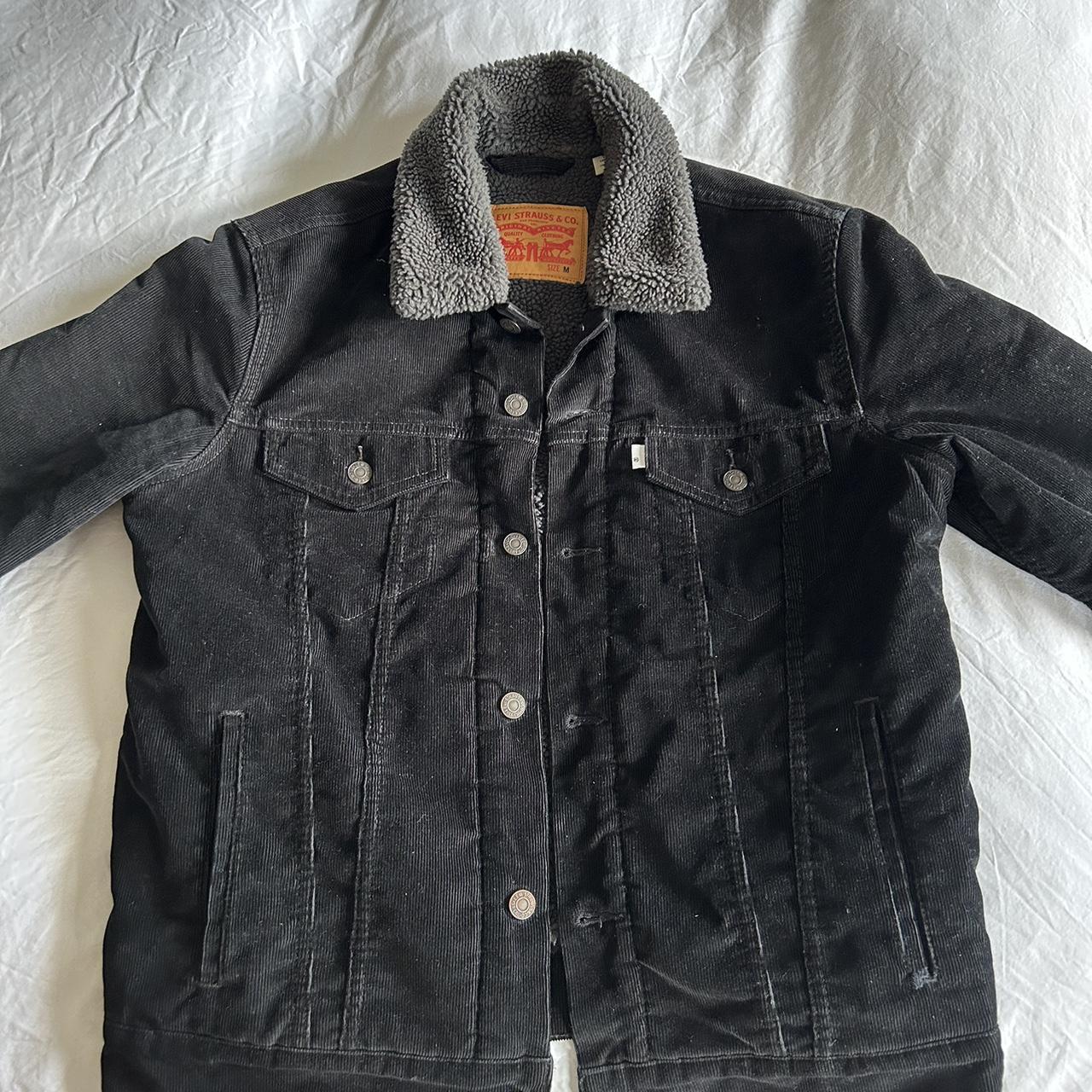 Levi’s Premium Corduroy Trucker Jacket Sherpa Fleece... - Depop