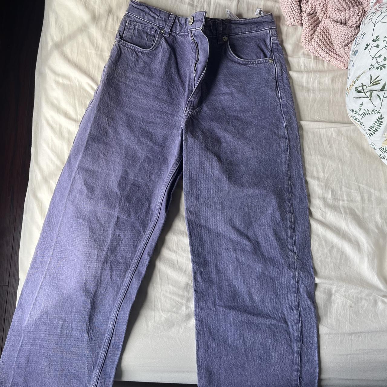Zara Women's Purple Jeans Depop