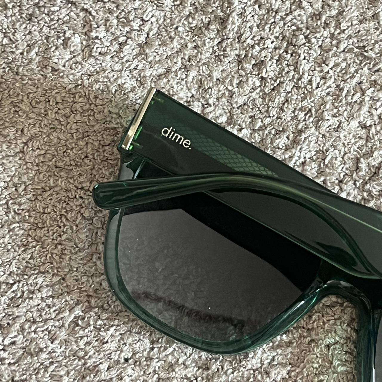 mikayala x dime collab sunglasses dark green never... Depop