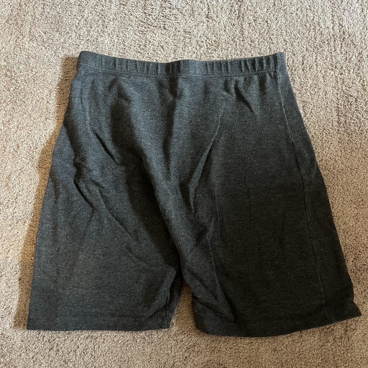 brandy melville biker shorts grey comfy and have... - Depop