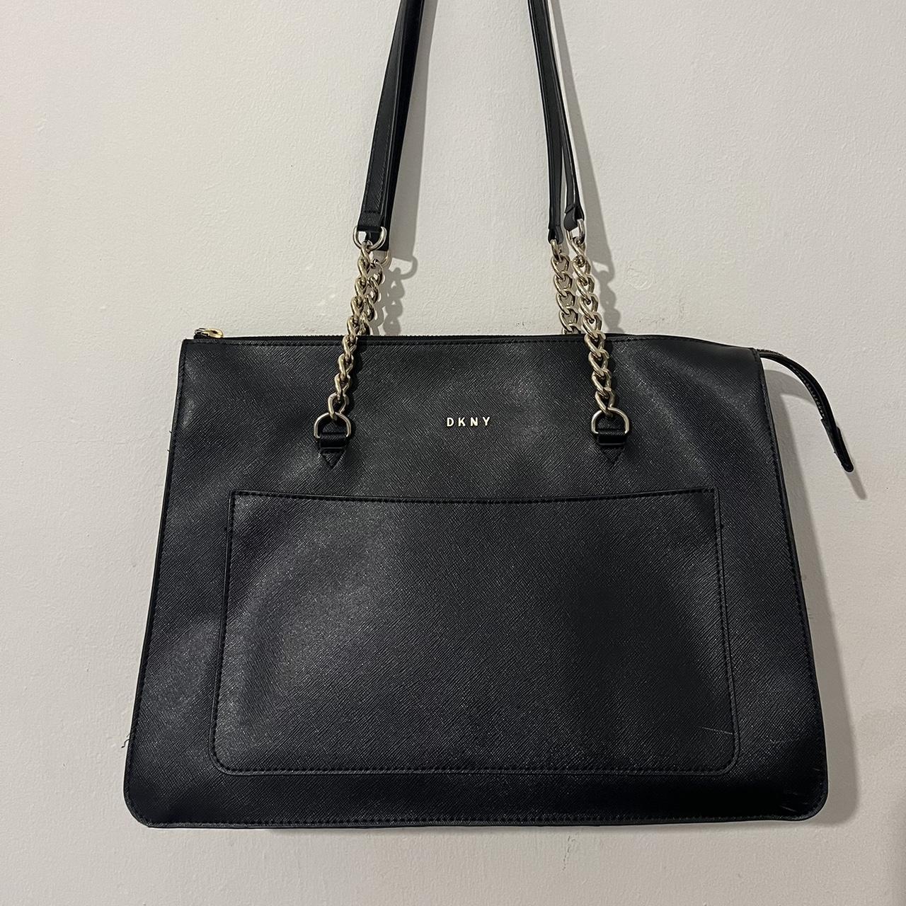 DKNY textured faux leather bag 🖤 in good used... - Depop