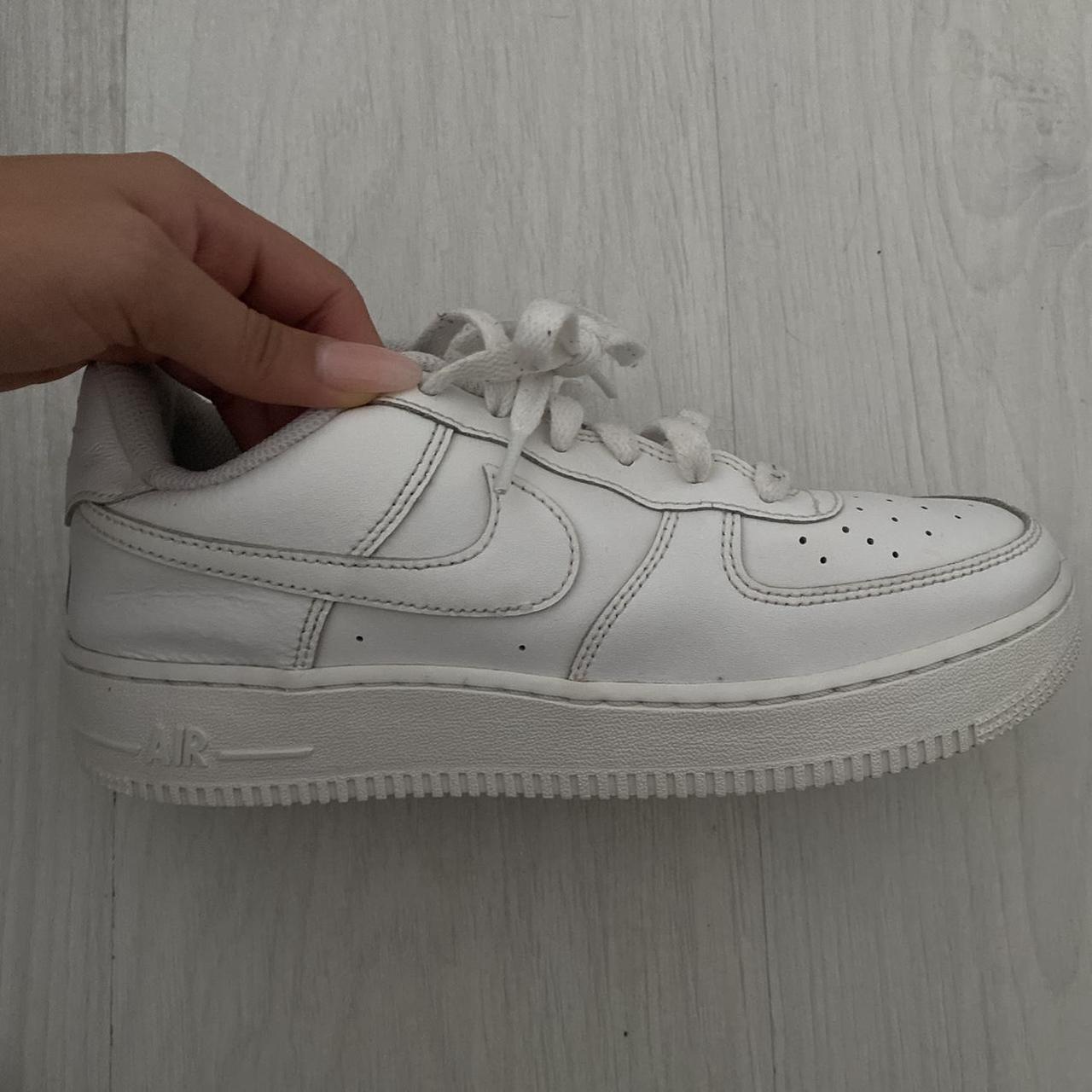 White airforces. Worn a handful of times but still... - Depop