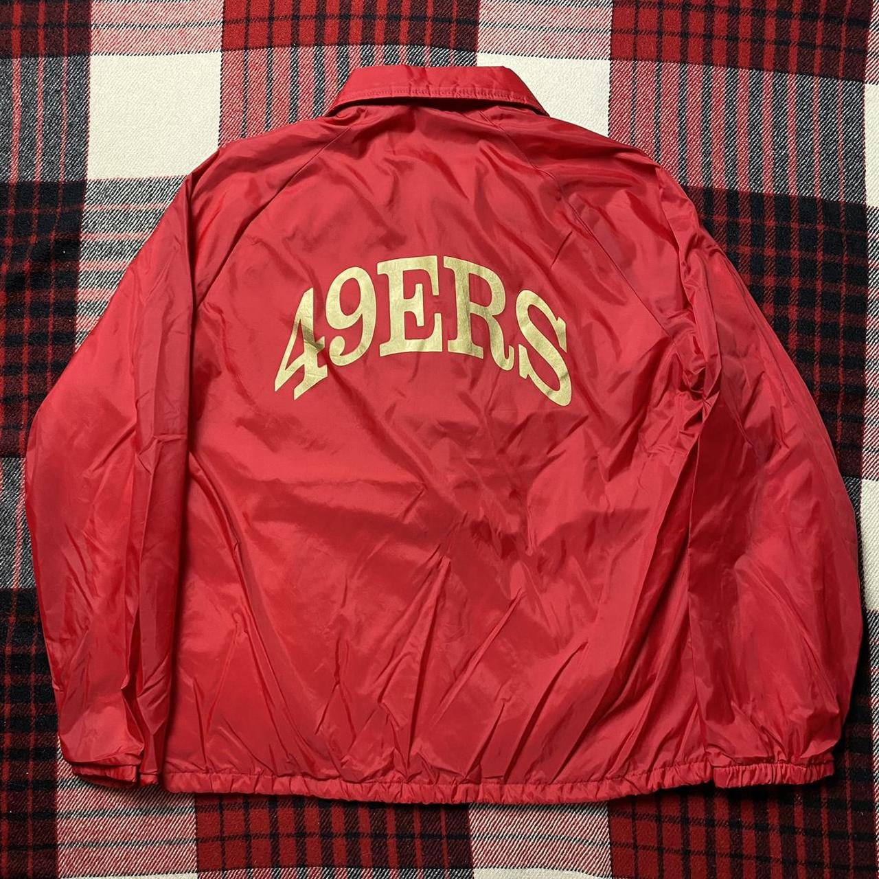 UNISEX VINTAGE 90S/ SAN FRANCISCO 49ERS CHALK LINE - Depop