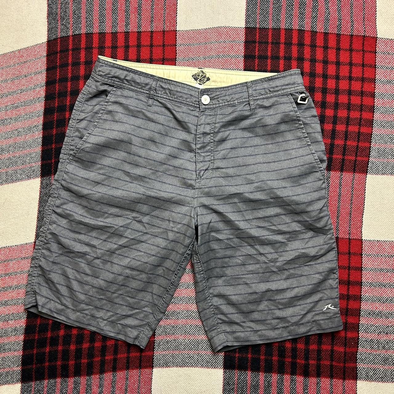 Rusty Men's Grey and Black Shorts | Depop