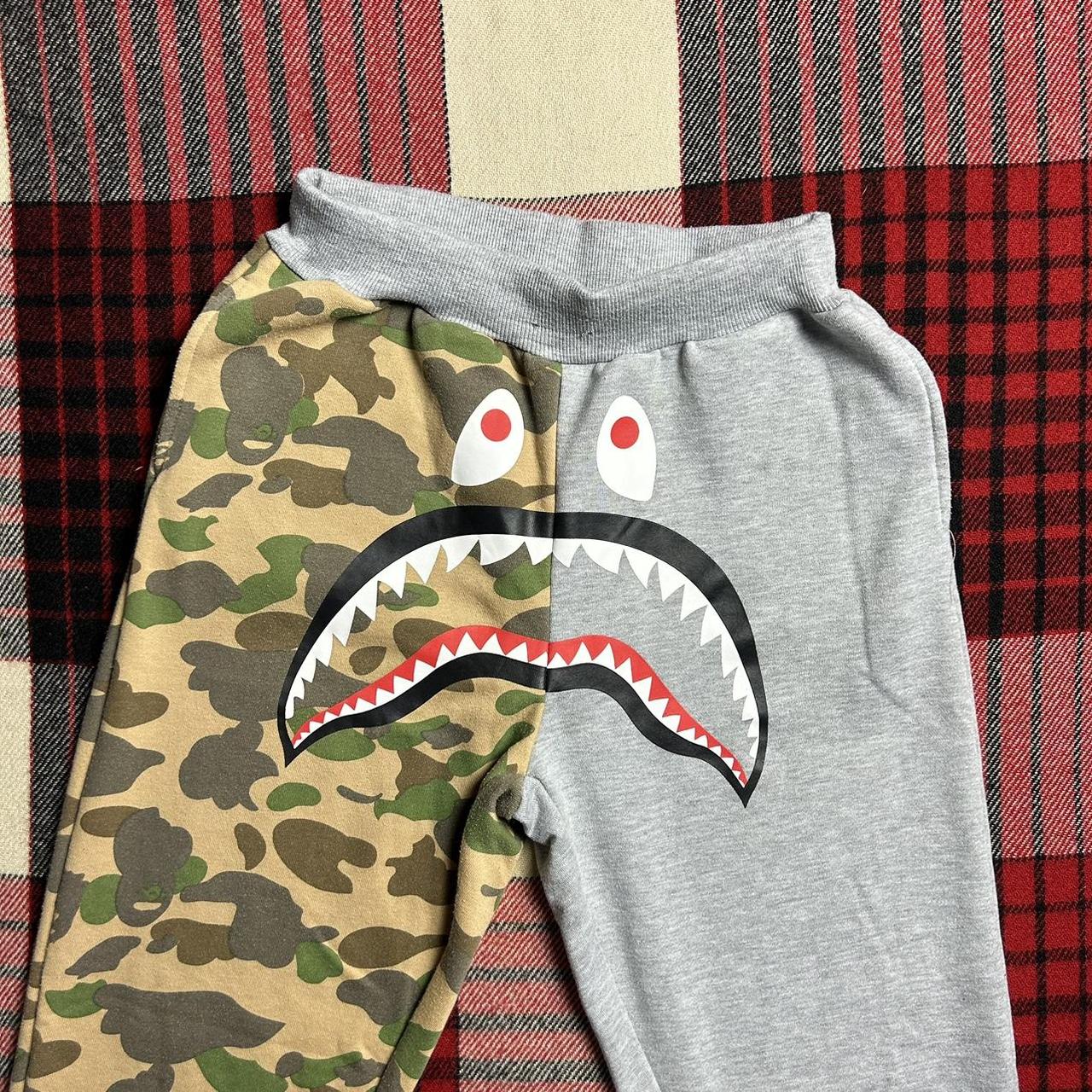 Bape A Bathing Ape Shark Sweatpants Tagged Size... - Depop